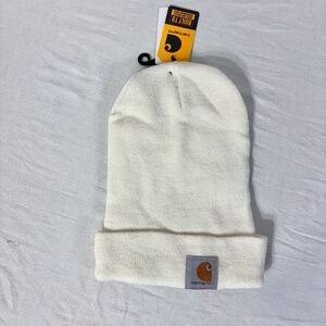 NWT Carhartt Uni-sex Knit‎ Cuffed Beanie Winter White A18 One-Size